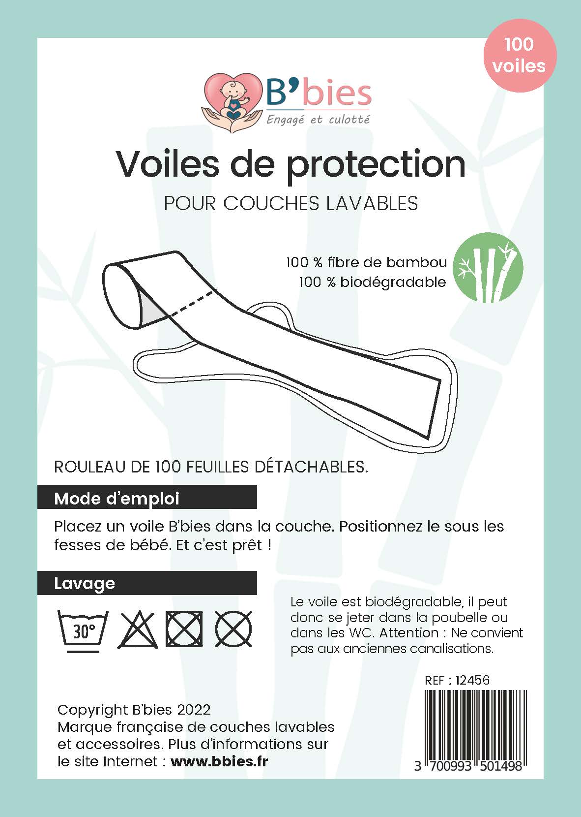 Voile de protection biodegradable - Couche lavable - LA BONNE COUCHE