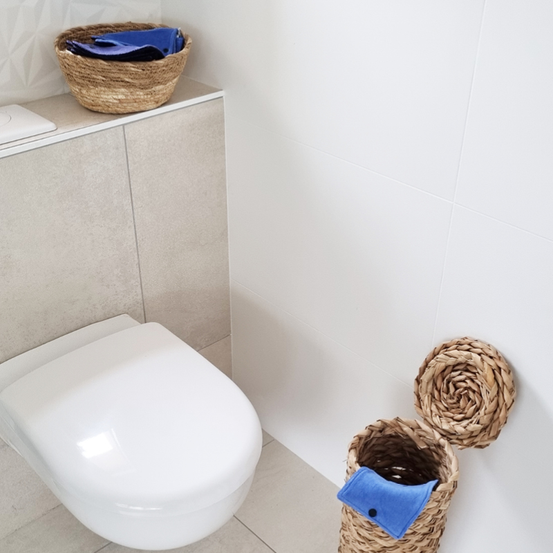 Papier toilette lavable - kit pour famille 5 personnes