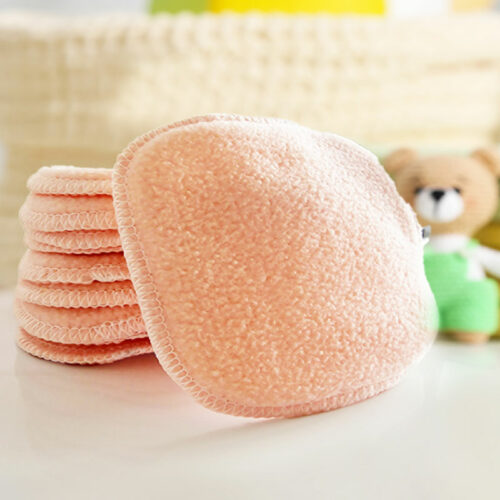 10 lingettes lavables bébé en bambou – pêche