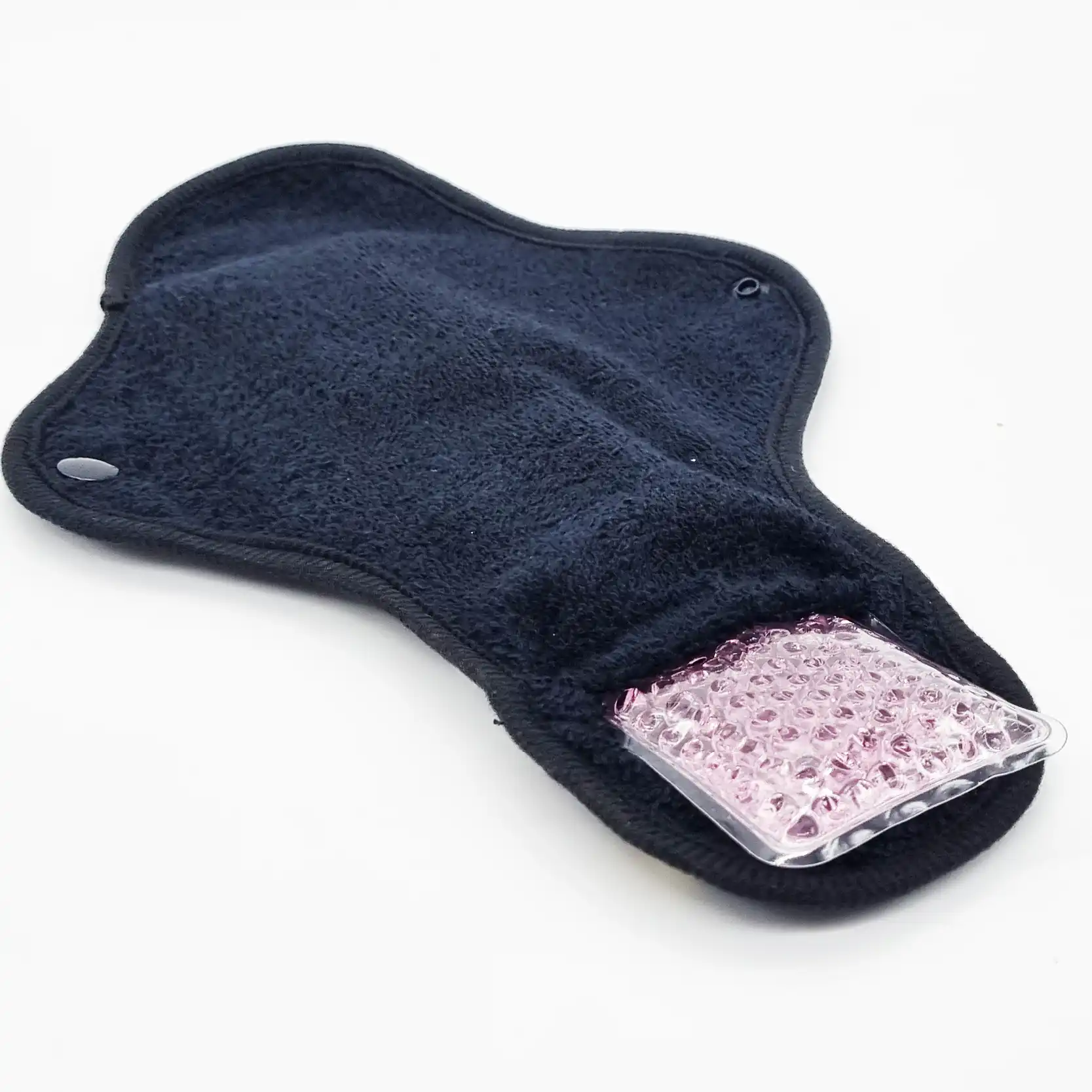 Règle douloureuse : 2 serviettes + 2 pads soulageant chaud / froid + 1 pochette - Noir – Image 5