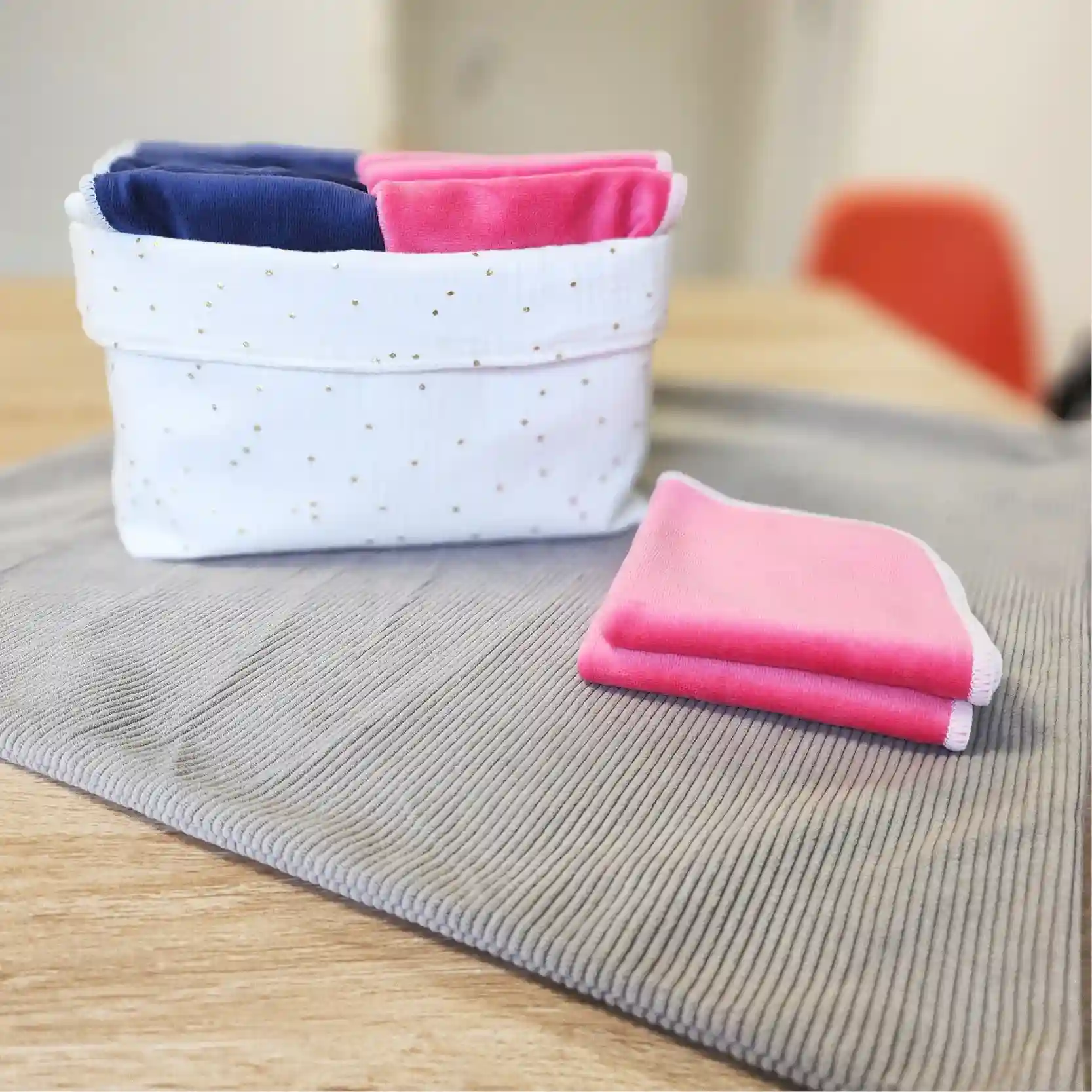 20 lingettes lavable 20x20 cm - fibre de bambou naturelle – Image 3