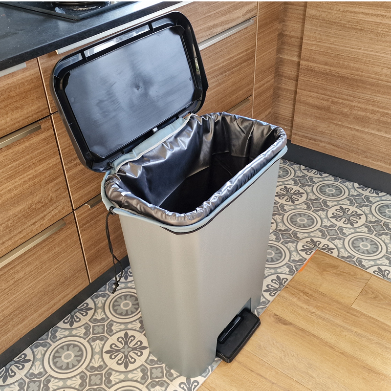 4 Sacs poubelle lavables et réutilisables 75x70 cm (100L) - Tri