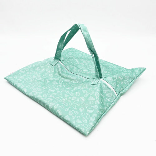 1 sac à tarte - tissu bio - Menthe Givrée