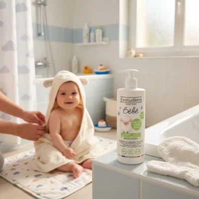 Lait de toilette bébé - visage/corps - (500ml) - Evoluderm