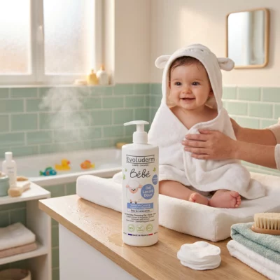 Gel lavant bébé - cheveux/corps - (500ml) - Evoluderm