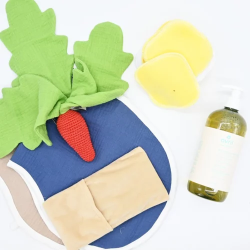 Kit mes premiers pas avec bébé - soin, lingettes, doudou, repas – Image 5