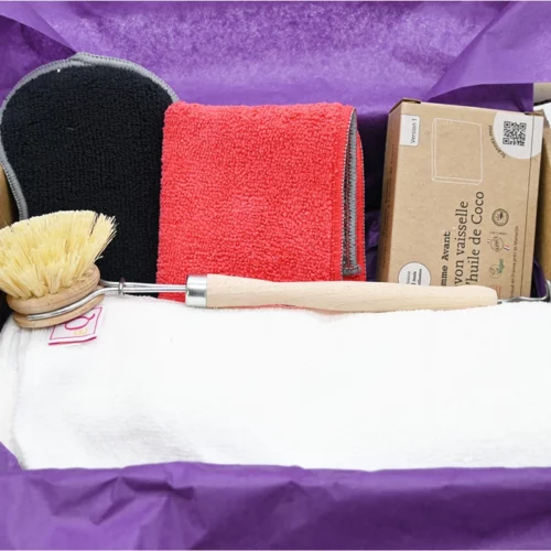 Kit vaisselle écolo - éponges, brosse, savon, essuie-tout – Image 3