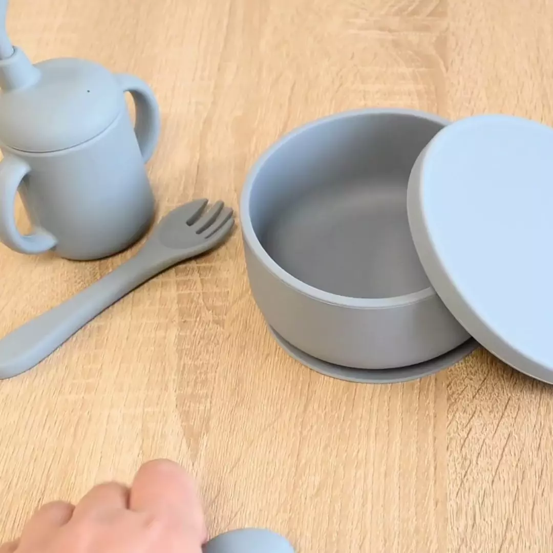 Kit vaiselle repas bébé, 4 pièces, ventousé – Image 2
