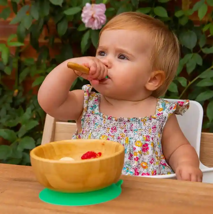 Coffret 4 pièces vaisselle bébé, bambou et silicone ventousé – Image 6