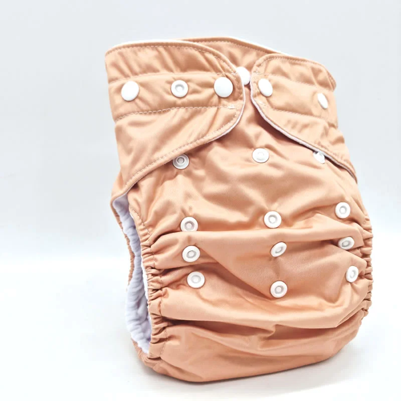 Couche lavable Te1 (Tout en Un) - Grande taille : XL 15-32kg - Pêche