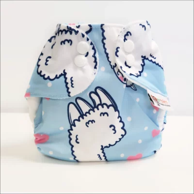 Couche lavable naissance - 2 à 5 kilos - Lama Rose