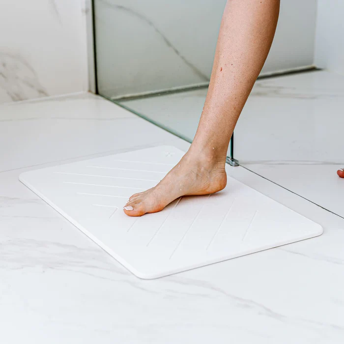Tapis de bain en pierre de diatomite (Sable blanc) – Image 3