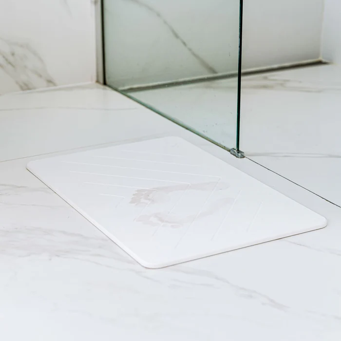 Tapis de bain en pierre de diatomite (Sable blanc)